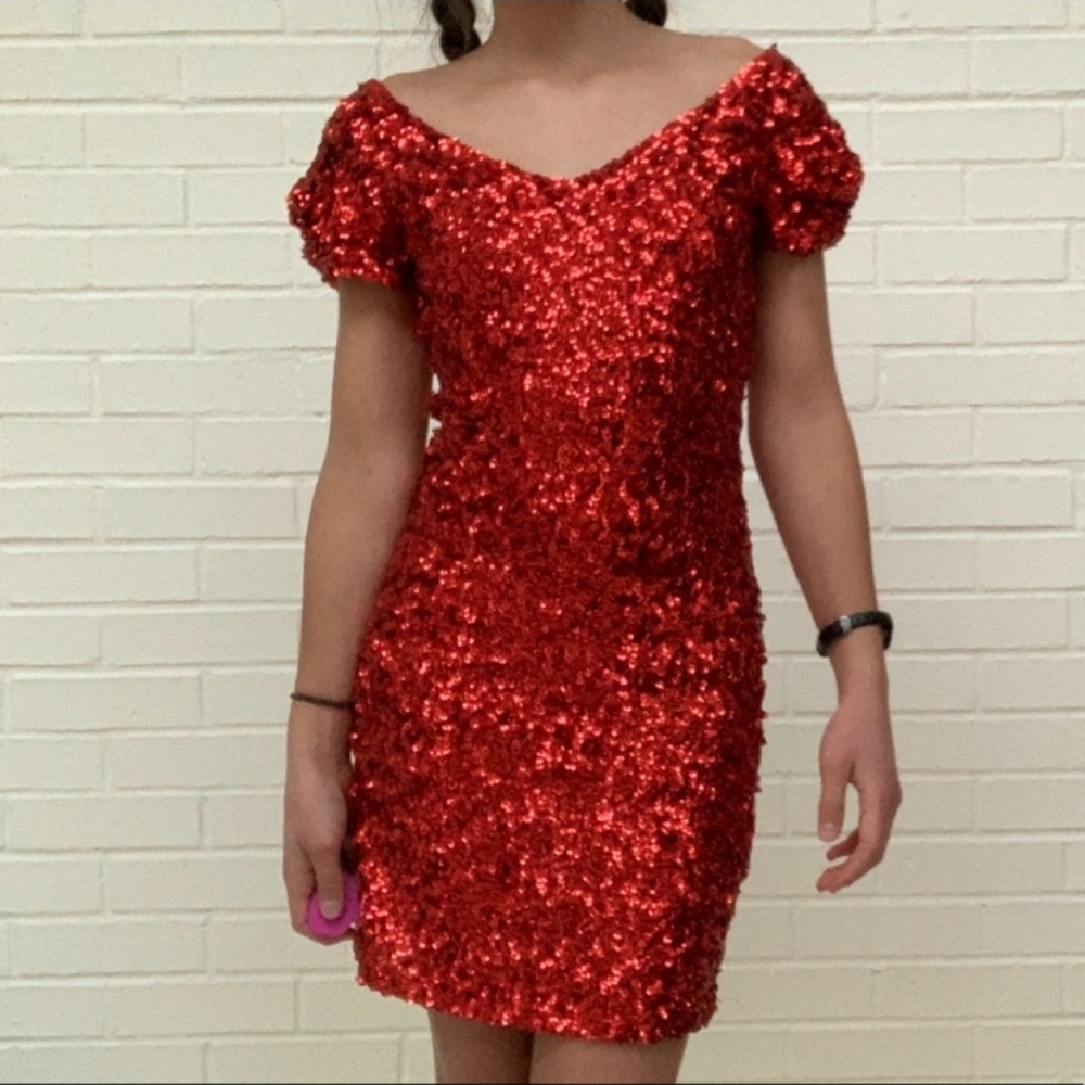 Love Culture Red Sequin Dress, beautiful